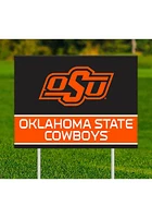 Oklahoma State Cowboys Team Yard Sign - Black