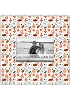 Oklahoma State Cowboys Floral Pattern Picture Frame - Black