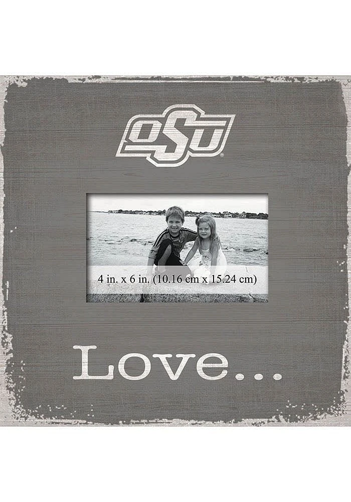 Oklahoma State Cowboys Love Picture Picture Frame - Black