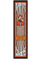 Oklahoma State Cowboys Throwback Sign - Black