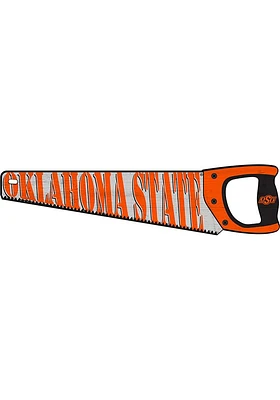 Oklahoma State Cowboys Wood Handsaw Sign - Black