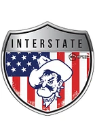 Oklahoma State Cowboys 24in Americana Interstate Sign - Black