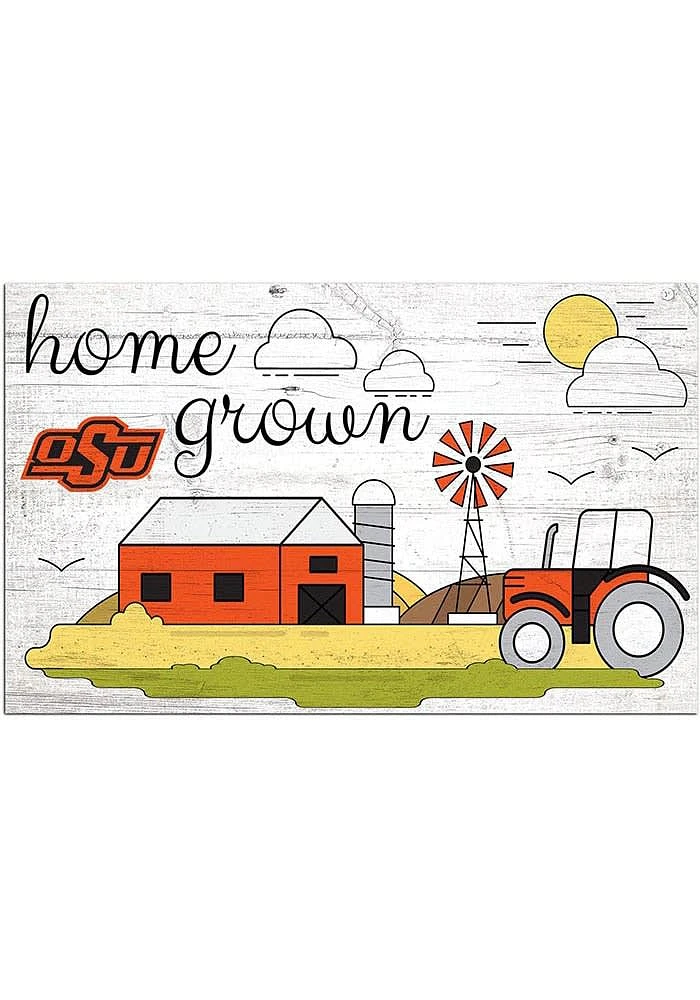 Oklahoma State Cowboys Home Grown Sign - Black