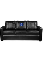 Duke Blue Devils Faux Leather Sofa - Black