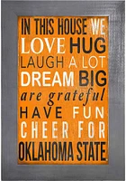 Oklahoma State Cowboys In This House Picture Frame