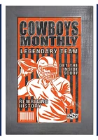 Oklahoma State Cowboys 11x19 Framed Monthly Sign - Black