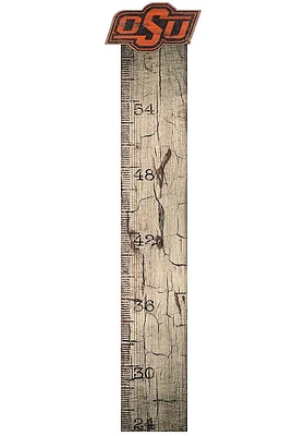 Oklahoma State Cowboys Growth Chart Sign - Black