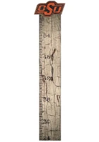 Oklahoma State Cowboys Growth Chart Sign - Black