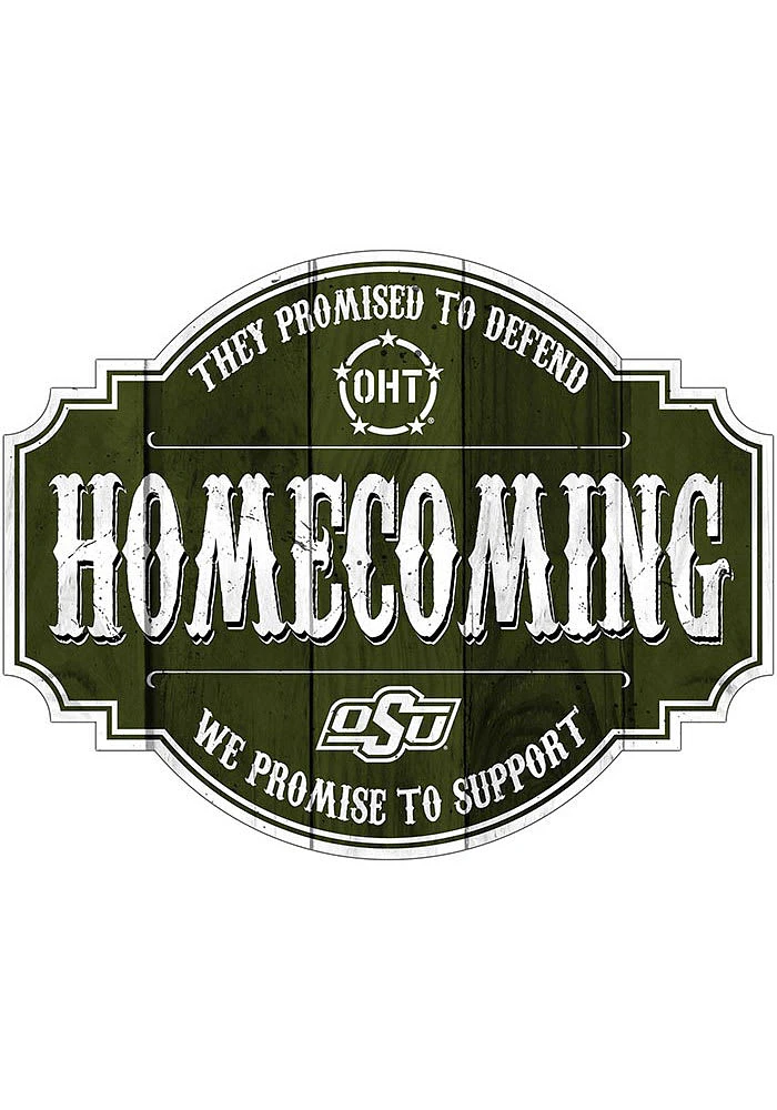 Oklahoma State Cowboys OHT 24in Homecoming Tavern Sign - Black
