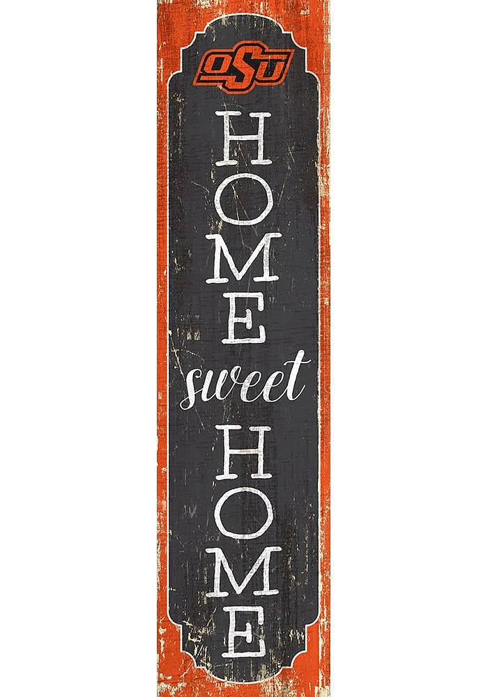 Oklahoma State Cowboys 48 Inch Home Sweet Home Leaner Sign - Black