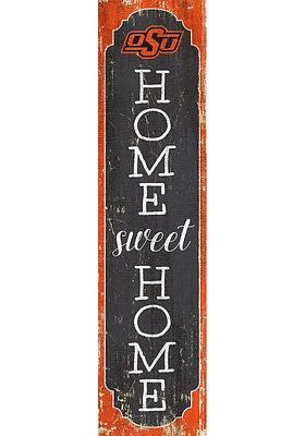 Oklahoma State Cowboys 48 Inch Home Sweet Home Leaner Sign - Black