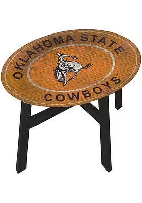 Oklahoma State Cowboys Vintage Heritage Side Black End Table