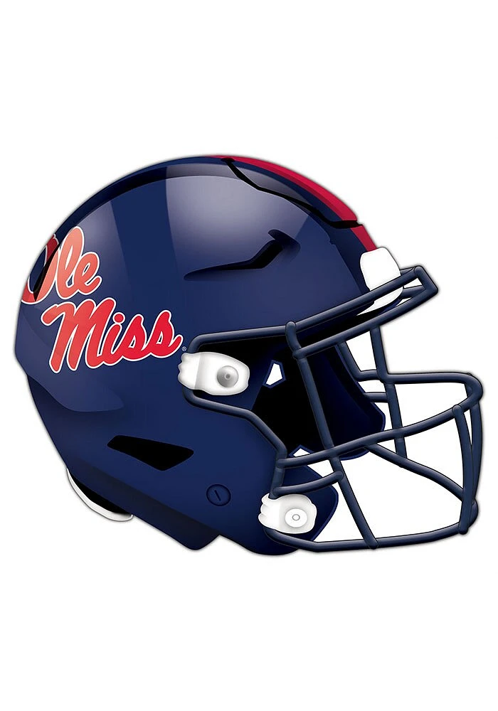 Ole Miss Rebels 24in Helmet Cutout Sign - Blue