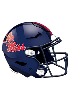 Ole Miss Rebels 24in Helmet Cutout Sign - Blue