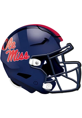 Ole Miss Rebels 12in Authentic Helmet Sign - Blue