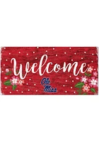Ole Miss Rebels Welcome Floral Sign - Blue
