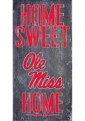 Ole Miss Rebels Home Sweet Home Sign - Blue