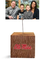 Ole Miss Rebels Block Spiral Photo Holder Blue Desk Accessory