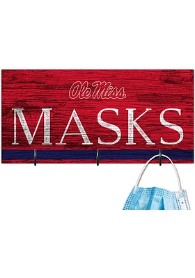 Ole Miss Rebels Team Color Mask Holder Sign - Blue