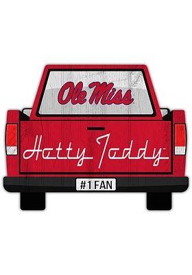 Ole Miss Rebels Truck Back Cutout Sign - Blue