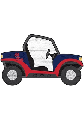 Ole Miss Rebels ATV Cutout Sign - Blue