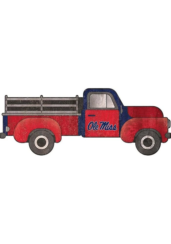 Ole Miss Rebels 15 Inch Truck Sign - Blue