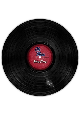 Ole Miss Rebels 12 Inch Vinyl Circle Sign - Blue
