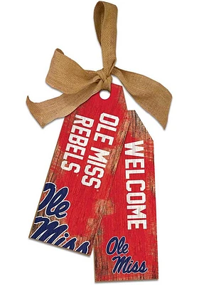 Ole Miss Rebels Team Tags Sign - Blue