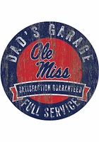 Ole Miss Rebels Dads Garage Sign - Blue