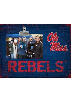 Ole Miss Rebels Team Clip Picture Frame - Blue