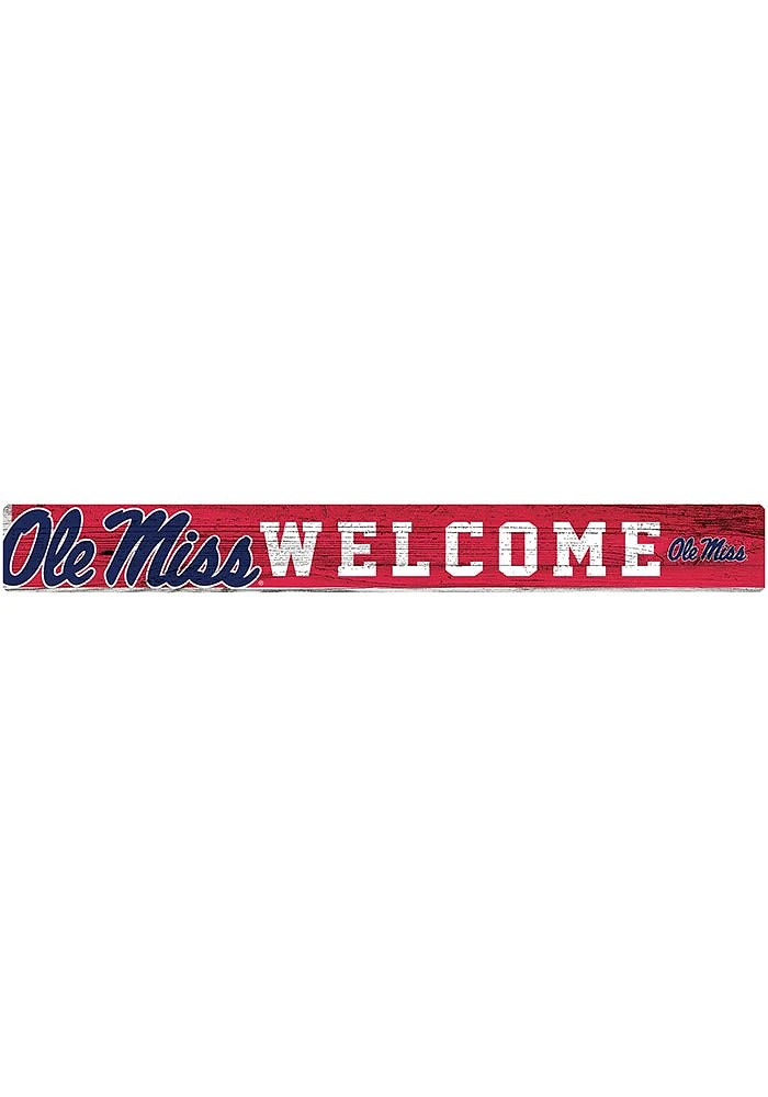 Ole Miss Rebels Welcome Strip Sign - Blue