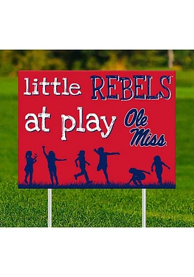 Ole Miss Rebels Little Fans at Play Yard Sign - Blue