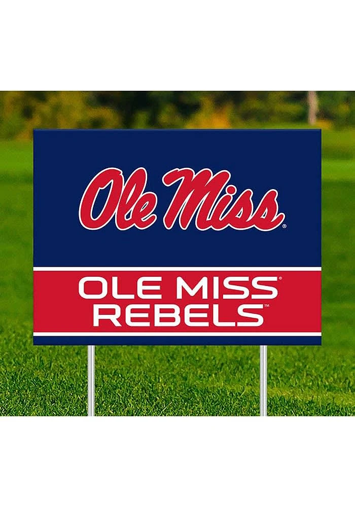 Ole Miss Rebels Team Yard Sign - Blue