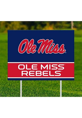 Ole Miss Rebels Team Yard Sign - Blue