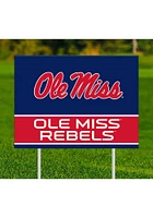 Ole Miss Rebels Team Yard Sign - Blue