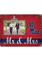 Ole Miss Rebels Mr and Mrs Clip Picture Frame - Blue