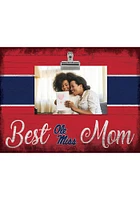 Ole Miss Rebels Best Mom Clip Picture Frame - Blue
