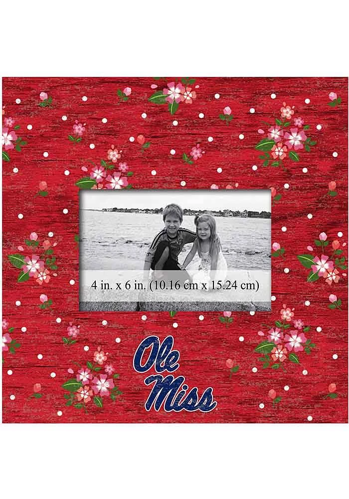 Ole Miss Rebels Floral Picture Frame - Blue