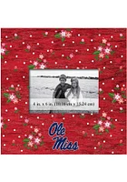 Ole Miss Rebels Floral Picture Frame - Blue