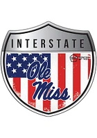 Ole Miss Rebels 24in Americana Interstate Sign - Blue
