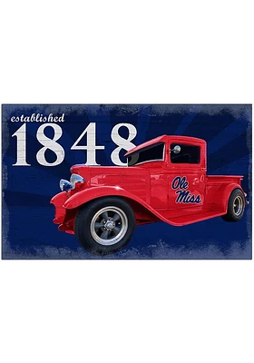 Ole Miss Rebels Established Truck Sign - Blue
