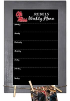 Ole Miss Rebels Weekly Chalkboard Picture Frame - Blue