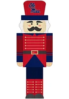 Ole Miss Rebels 31 Inch Nutcracker Leaner Sign - Blue