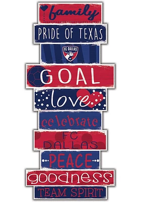 FC Dallas Celebrations Stack 24 Inch Sign - Red