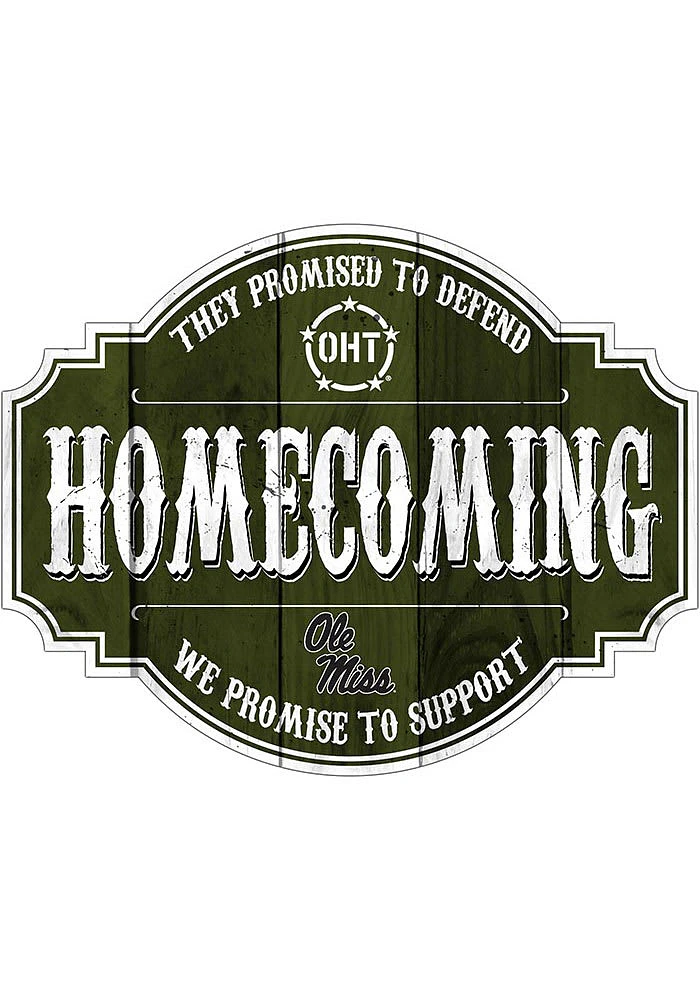 Ole Miss Rebels OHT 24in Homecoming Tavern Sign - Blue
