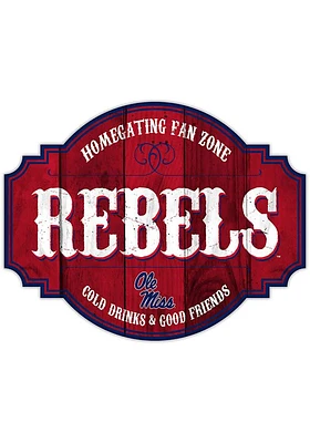 Ole Miss Rebels 24 Inch Homegating Tavern Sign - Blue