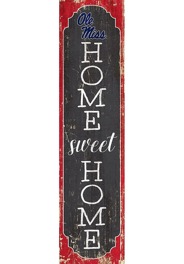 Ole Miss Rebels 48 Inch Home Sweet Home Leaner Sign - Blue