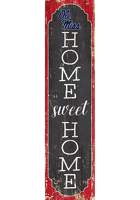 Ole Miss Rebels 48 Inch Home Sweet Home Leaner Sign - Blue