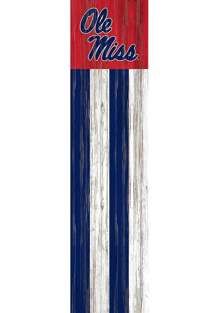 Ole Miss Rebels 48 Inch Flag Leaner Sign - Blue