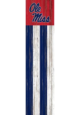 Ole Miss Rebels 48 Inch Flag Leaner Sign - Blue